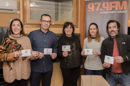 Los ganadores del sorteo realizado en el marco del Concurso de Escaparates Navideños.