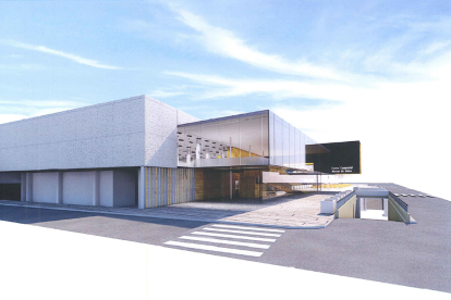 L'avantprojecte recull aquestes recreacions de la façana, l'interior de l'edifici, el futur vestíbul i la sala polivalent que tindrà el Centre Comercial Mercat de Salou.