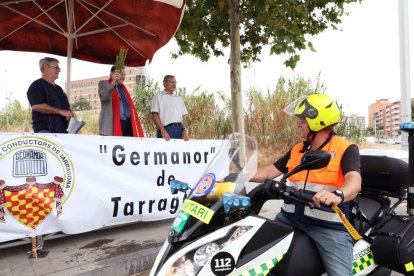 La benedició dels vehicles s'ha fet aquest dilluns a la tarda.