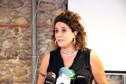 La portaveu del secretariat nacional de la CUP, Núria Gibert.