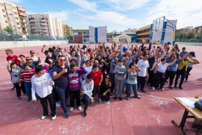 Los jóvenes que han participado en la actividad.