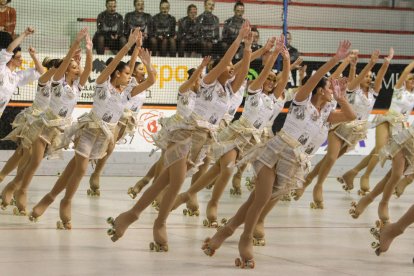 Las chicas, durante un número.