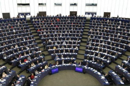 Lleno del Parlamento Europeo este miércoles.