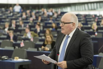 Frans Timmermans, vicepresidente de la Comisión Europea.