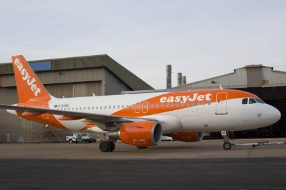 Imatge d'arxiu d'un avió de la companyia EasyJet.