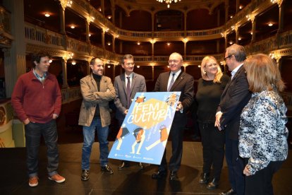 Un moment de la presentació de la programació, aquest dilluns al Teatre Fortuny.