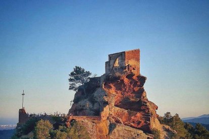 fotografía del grupo de Instagramers de Tarragona participantes a la ermita de la Verge de la Roca.