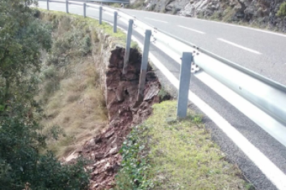 Las lluvias de los últimos días han causado los desprendimientos.