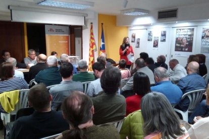 Congreso comarcal de ERC en Tarragona, con Raquel Sans, independiente que ahora se incluye en la lista electoral.