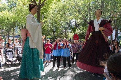 La pareja de gigantes japoneses.