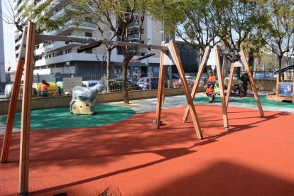 Fotografia del parc infantil de Vidal i Barraquer.