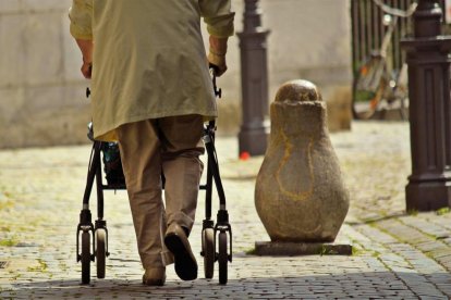 El lladre va aprofitar la manca de mobilitat de la dona per robar-li la bossa de mà.