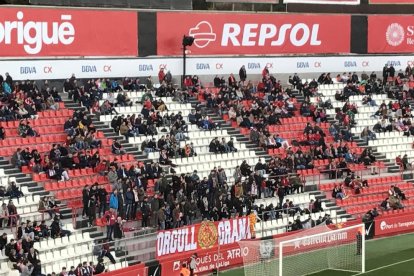 Los jóvenes, en su zona del Gol de Montaña, este sábado.