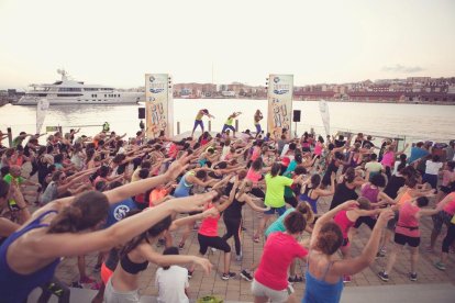 Una de les Master Class de zumba que es van organitzar durant l'estiu.