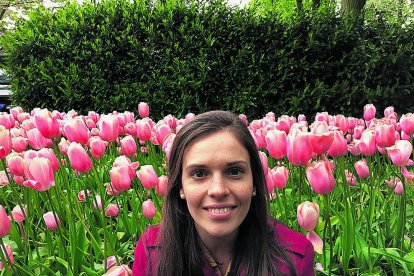 La Anna Tusset en Keukenhof Garden situado en el noroeste de Lisse, en la Holanda Meridional.