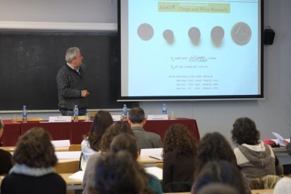 Imatge d'arxiu d'una de les classes dels alumnes d'Enologia.