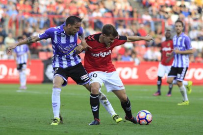 Muñiz, durant la derrota del Nàstic contra el Valladolid.