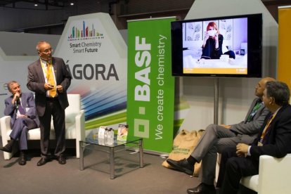 Participants de l'empresa BASF en Expoquimia, on han tingut una destacada presència.