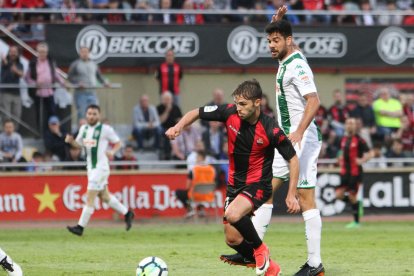 Imagen de archivo de Fran Carbia en un partido de la temporada pasada.