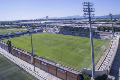 Imatge aèria de l'Estadi Municipal de Reus.