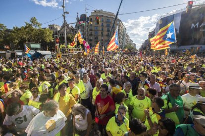 Un moment de la manifestació.