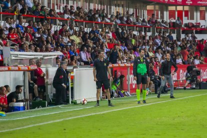 Gordillo, durante el Nàstic- Tenerife de la pasada jornada.