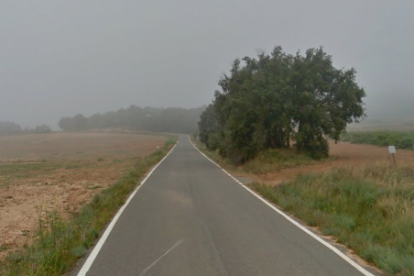 La carretera on es va produir l'accident.