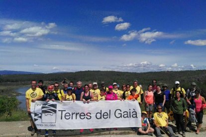 La IX Marxa Terres del Gaià en el Embalse del Catllar.