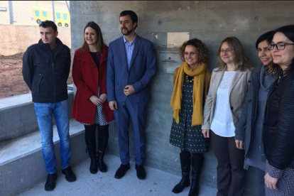 Imagen del acto de inauguración de la escuela