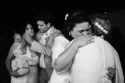 La pareja fotografiada por Pleguezuelos y que forma parte de la muestra itinerante.