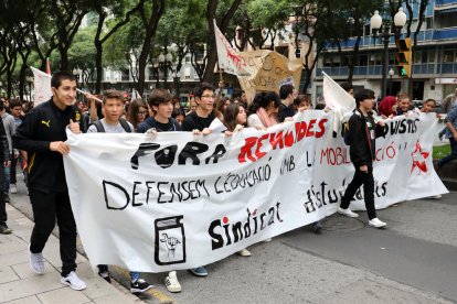 La manifestació que ha tingut lloc a Tarragona aquest matí.