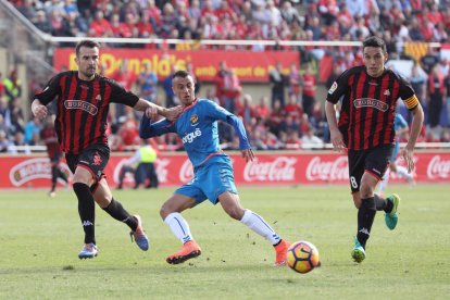 Sergio Tejera, durant el derbi de diumenge.