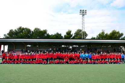 Una fotografia de família de tots els integrants del club.