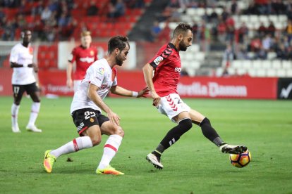 Campabadal, durant el Nàstic-Mallorca d'aquesta temporada.