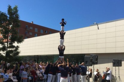 Imatge d'un dels pilars realitzat pels Xiquets del Serrallo.