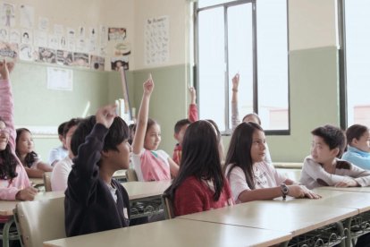 Escolares de primaria que han participado en el concurso estatal.