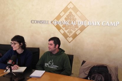 Marta Llorens y Pere Campíñez durante la rueda de prensa de este lunes.