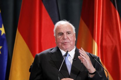 El ex canciller Helmut Kohl, 'el padre de la unidad alemana'.