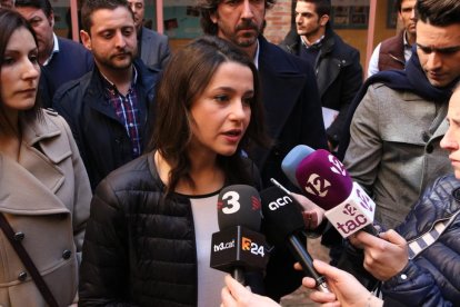 Inés Arrimadas, aquest matí a Tarragona.