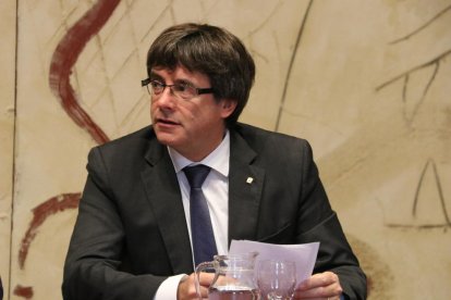 Imagen de archivo del presidente de la Generalitat, Carles Puigdemont.