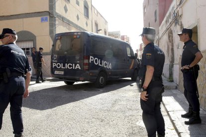 Imagen de archivo de agentes de la Policía Nacional.