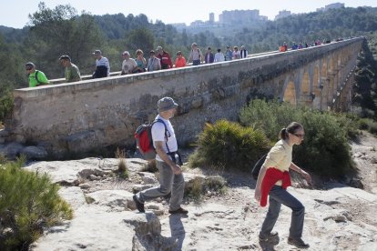 La travesía del Puente del Diablo ha sido uno de los puntos estrella del recorrido.