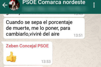 Captura de pantalla de la conversa.