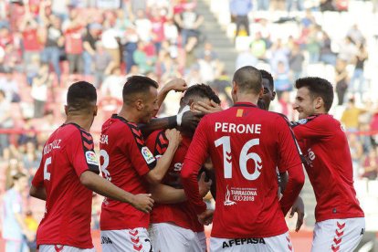 Els jugadors del Nàstic ho han donat tot.