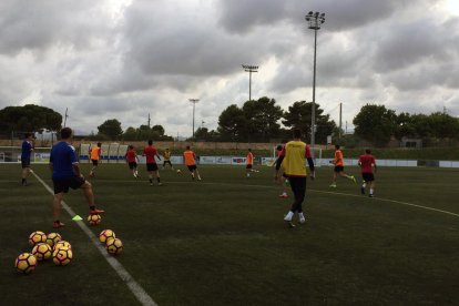 Una imagen del primer entrenamiento.