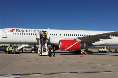 Una imagen de archivo de un avión de Royal Flight en Reus.