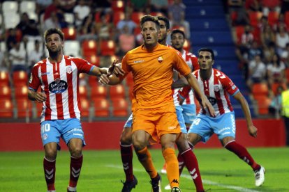 Edgar Hernández, durante el partido.