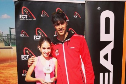 Anna Ortiz amb Alberto Gil, tots dos del Club Tennis Tarragona.