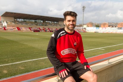 Vitor, després de l'entrenament d'aquest dimecres.