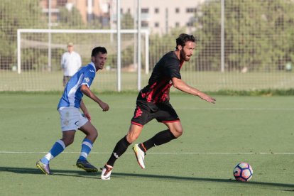 Rafa García, durant un amistós de pretemporada.